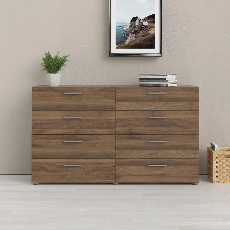 Jantz 8 Drawer 55.12" W Double Dresser