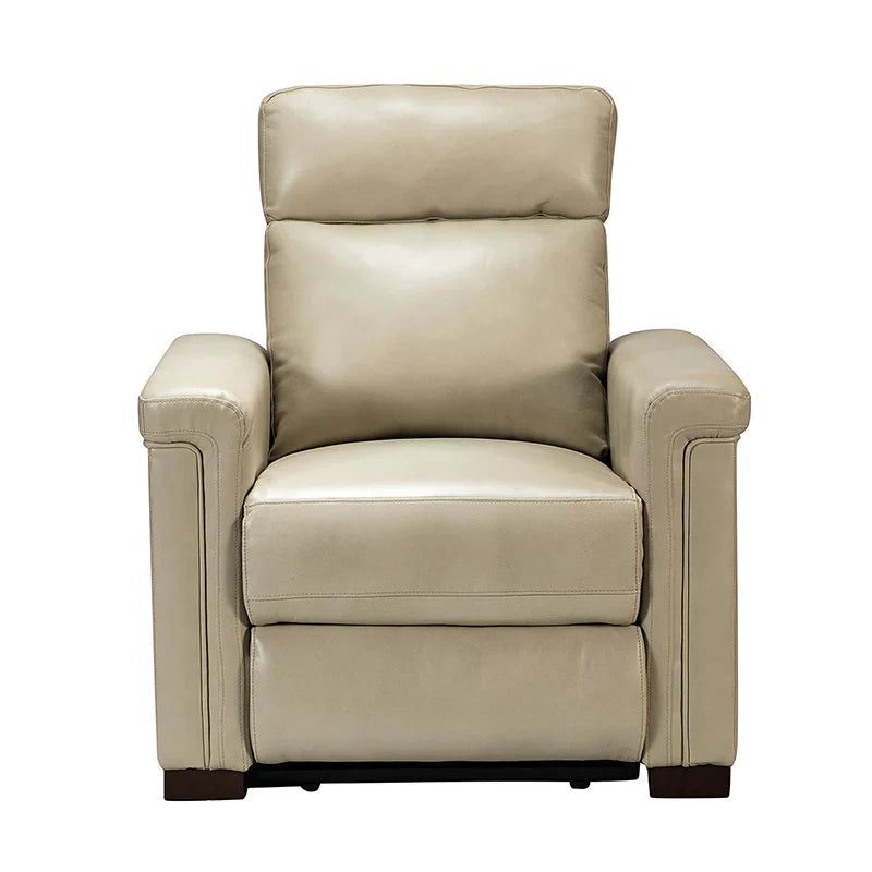 Lea 36.02" Wide Genuine Leather Power Recliner