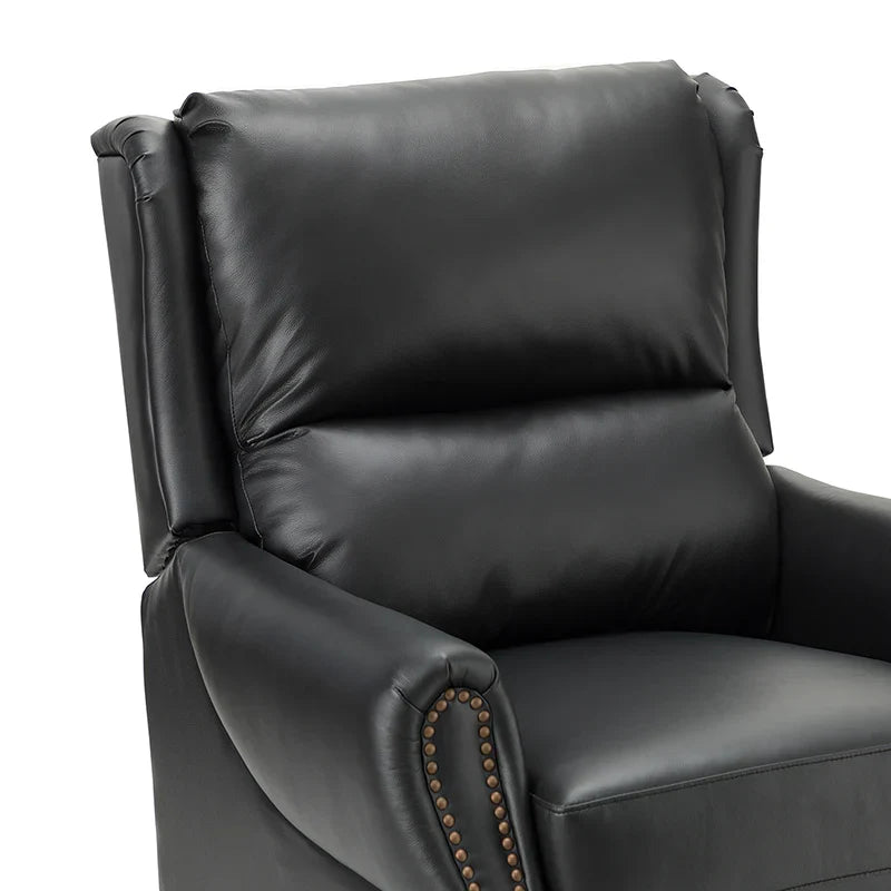 Rosaura 32.68" Wide Genuine Leather Manual Recliner